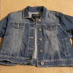 MAURICES size 1 plus size Jean jacket